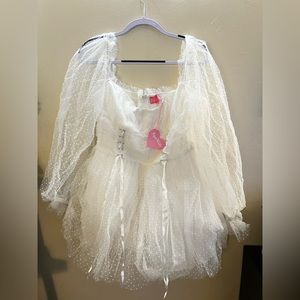 Dollskill New White Babydoll Dress